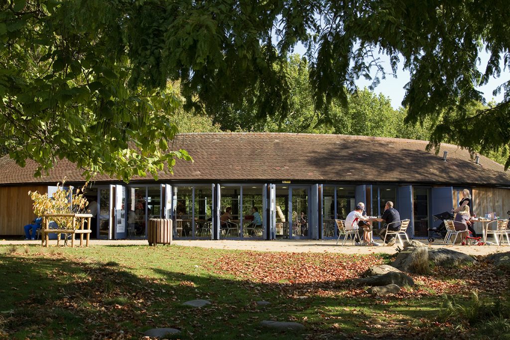 Refurbished cafe building