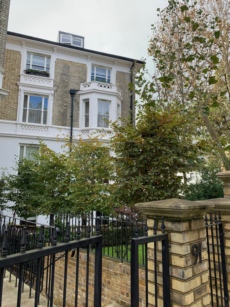 Townhouse landscape design street view