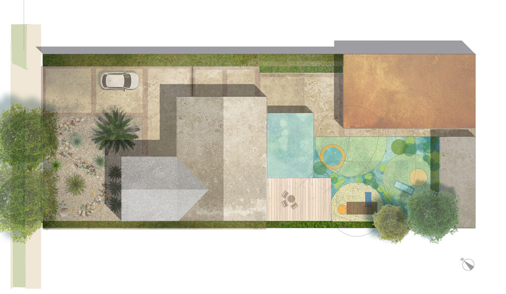 Californian garden design plan